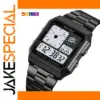 Digital Waterproof Wristwatch with World Time