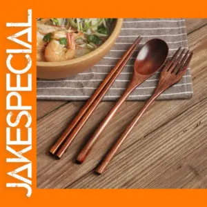 Wooden Portable Cutlery Set for Two