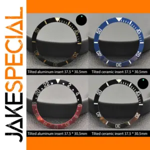 37.5mm Tilt Ceramic Aluminum Watch Bezel Insert