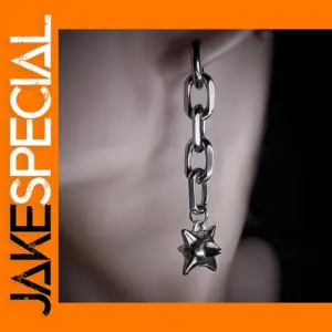 Dangle Spike Ball Flail Gothic Earrings