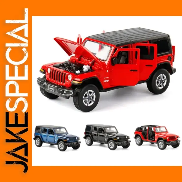 1:32 Scale Jeep Wrangler Diecast Model Car