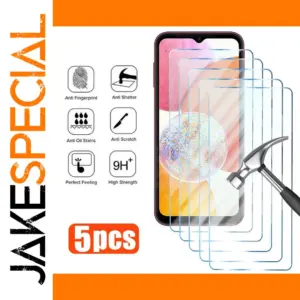 5PCS Tempered Glass Protectors for Samsung Devices