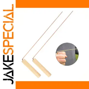 Set of 2 Copper Dowsing Rods with Handles