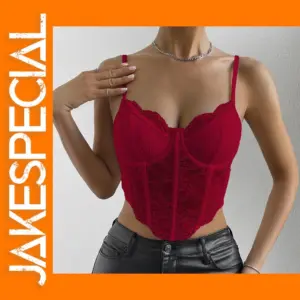Lace Embroidered Backless Crop Top for Women