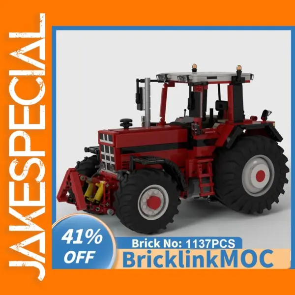 1137PCS 1:17 Scale Tractor Building Blocks