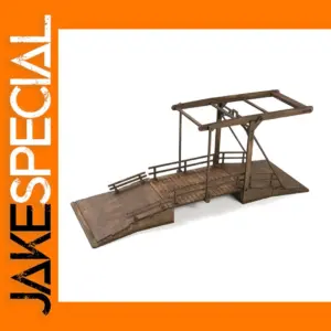 1:72 Wooden WWII European Drawbridge Model