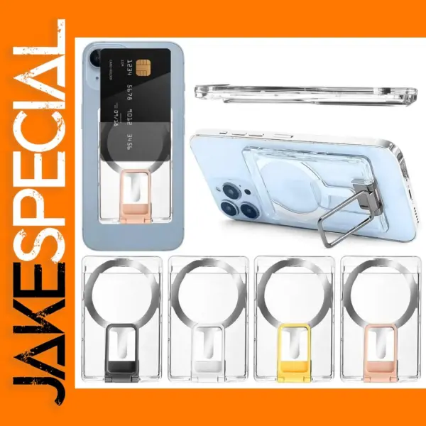 Transparent Magnetic Wallet for iPhone 15-12
