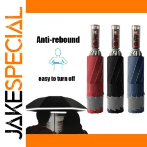 Women Transparent Handle Umbrella with Reflective Strip