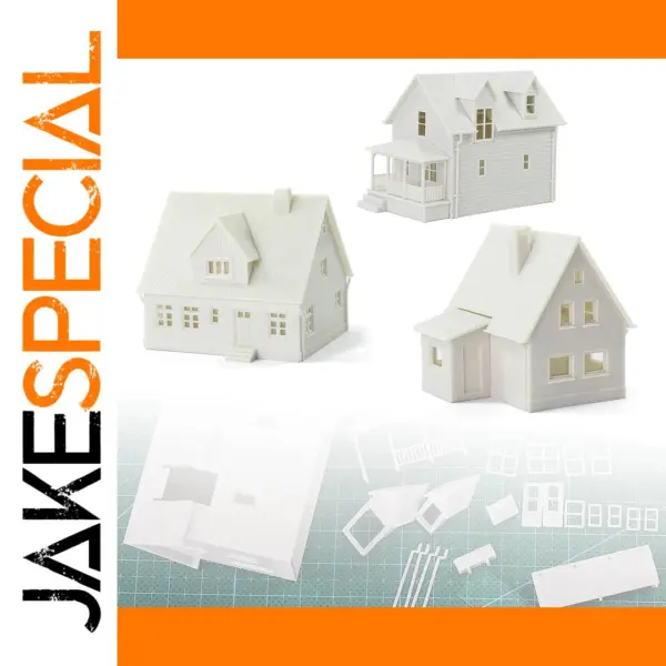 N Scale 1:160 Unassembled Model Village House