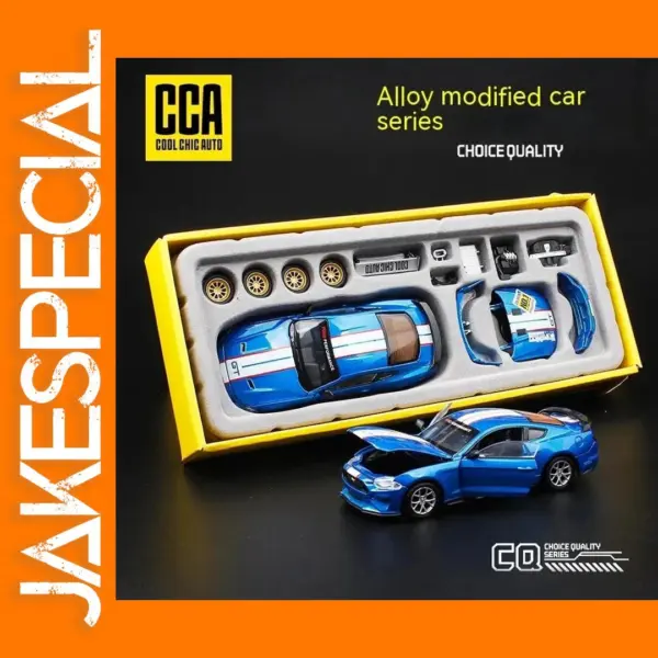 1:43 Scale Blue Ford Mustang Car Model