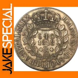 1818 R Brazil Silver Replica Decorative Collectible