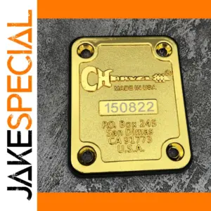 Guitar Neck Plate with Random Serial Number