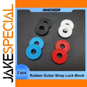 2pcs Rubber Guitar Strap Locks for Musicians