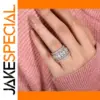 Geometric Cubic Zirconia Women's Wedding Ring