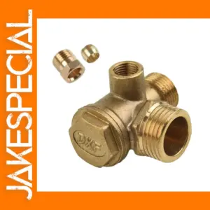 G1/2 Brass 3-Port Check Valve for Air Compressors