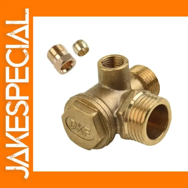 G1/2 Brass 3-Port Check Valve for Air Compressors