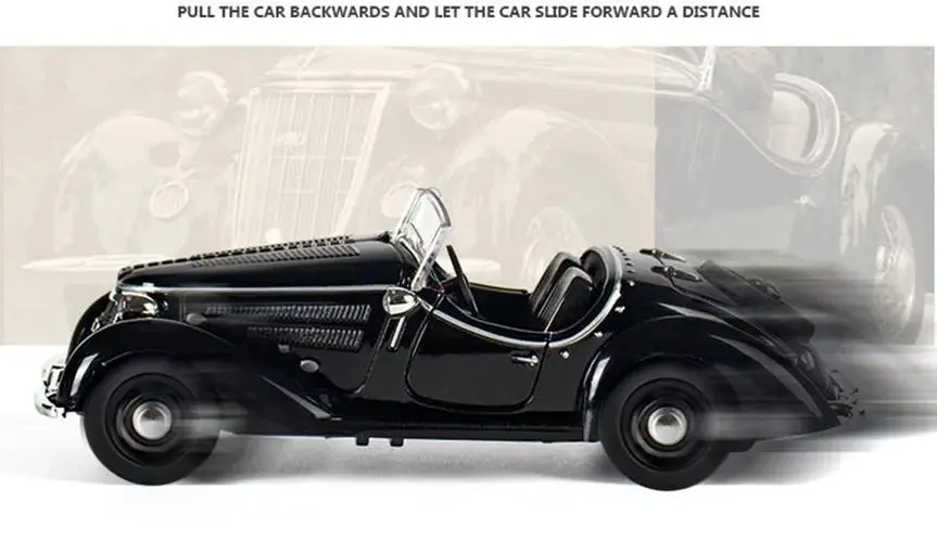 1/32 Alloy Die Cast Convertible Classic Car Model 3 1/32 Alloy Die Cast Convertible Classic Car Model - Image 3