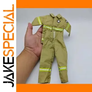 1/6 Scale Firefighter Rescue Uniform Model for Action Figures