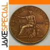 1860 Colonial 1/2 Penny Victoria Copper Token