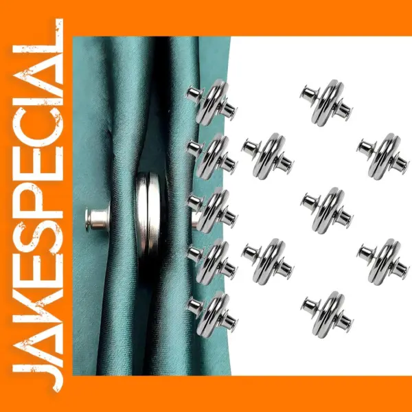 Magnetic Curtain Clips 1-12 Pairs Buckle Set