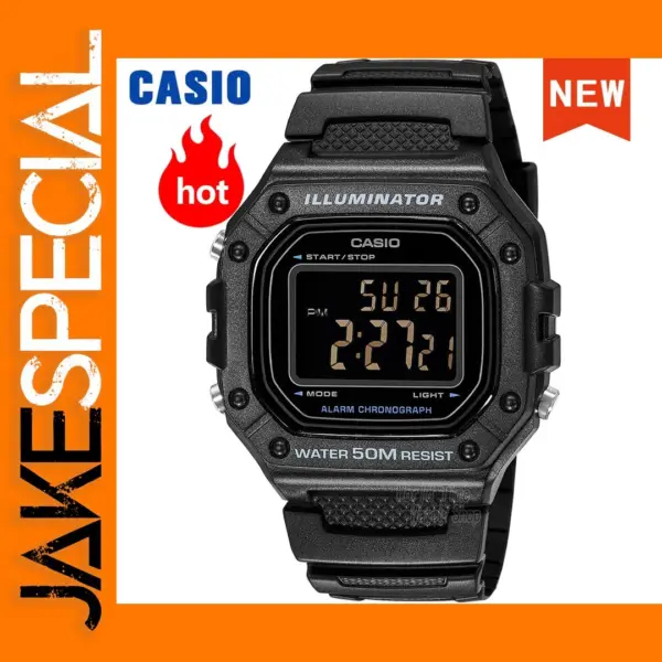 Casio W-218H-1B Digital Sport Watch for Men