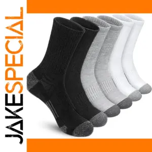 6 Pairs Men's Comfortable Running Gym Socks