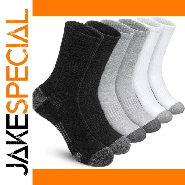 6 Pairs Men's Comfortable Running Gym Socks