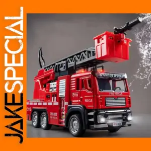 1/32 Diecast Ladder Water Fire Truck Model