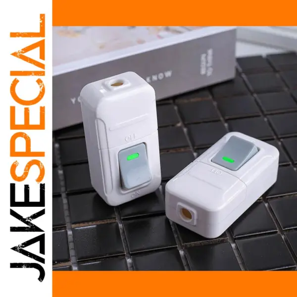 Boat Shape Rocker Switch 10A White 818