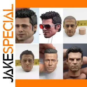 1/6 Brad Pitt Head Sculpt for 12in Action Figures