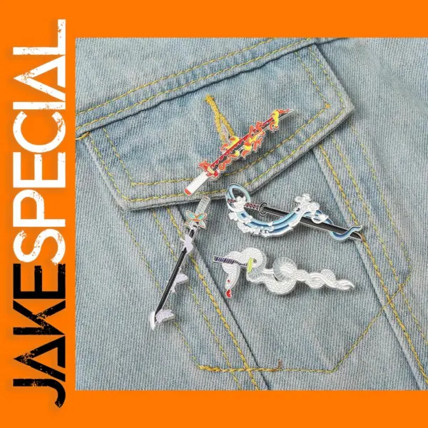 Anime Knife Enamel Brooch for Fans