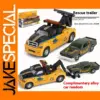 Alloy Tow Truck Toy with Pullback Feature