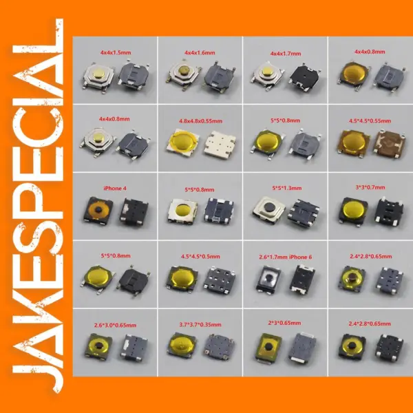 10Pcs Waterproof Micro Tactile Switch Kit for LCD Repair