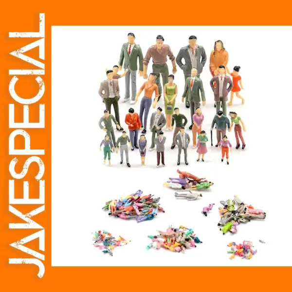 Miniature People Figures Set for Model Trains