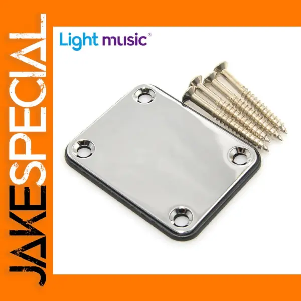 Stainless Steel Neck Plate for Electric Guitars