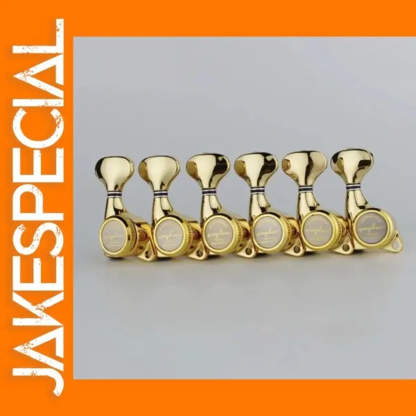 Gold Lock String Tuners for Electric Guitars