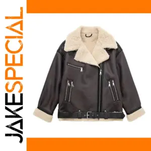 Women’s Faux Fur Winter Jacket with Zipper