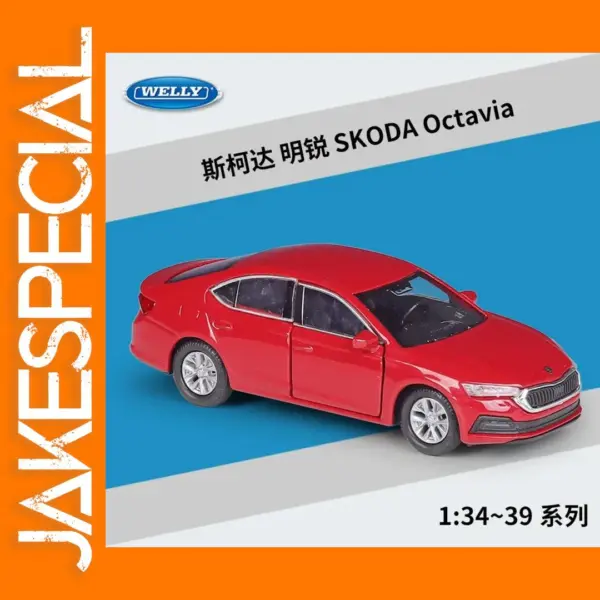WELLY 1:36 SKODA Octavia Diecast Model Car