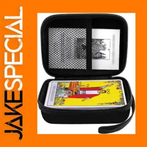 Tarot Card Storage Case with Mesh Pocket