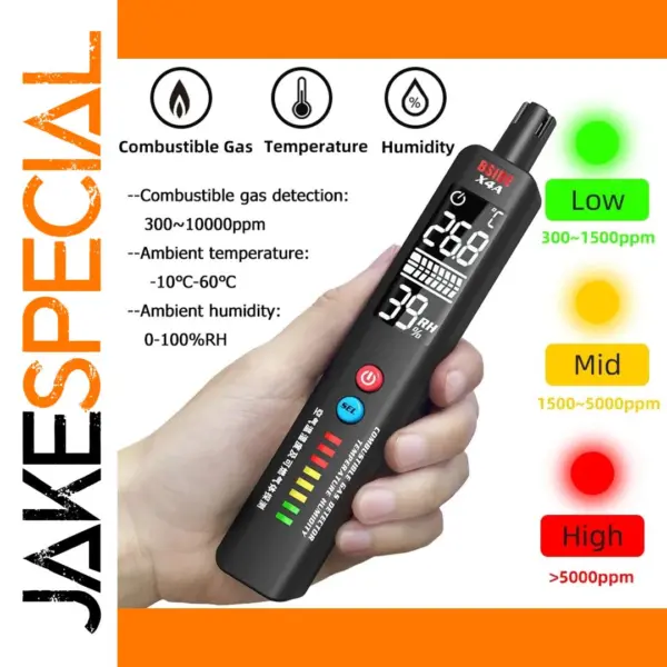 X4A Gas Leak Detector 300-10000ppm Precision