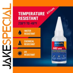 LOOLIFL 502 Fast Waterproof CA Superglue for Plastic