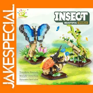 Micro Building Block Insect Flower Set