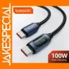 Toocki 100W Type-C Charging Cable 1m with LED