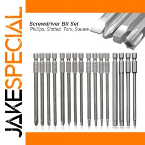 Magnetic Screwdriver Bit Set 100mm Torx Phillips Square