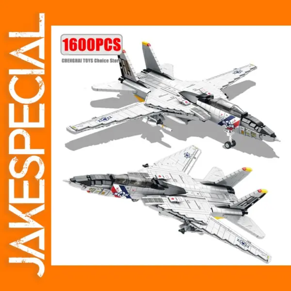F-14 Tomcat Fighter Model Building Blocks Set