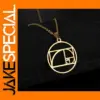 Fibonacci Spiral Golden Ratio Pendant Necklace