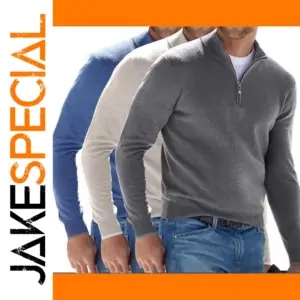 Men's Autumn Half Zipper Pullover Sweater