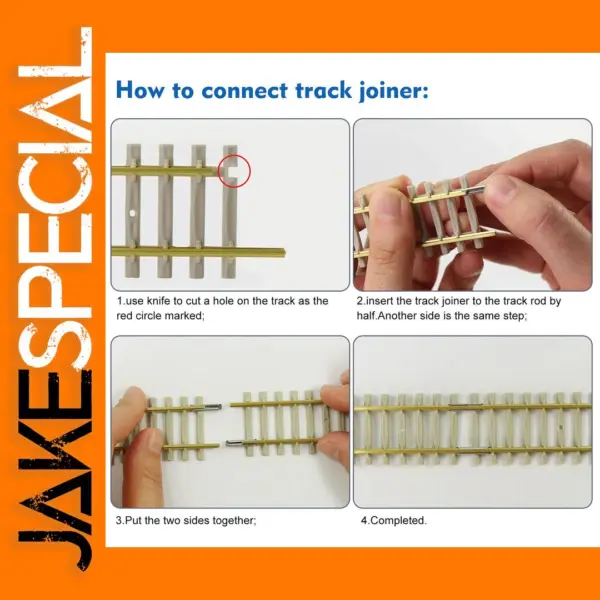 50pcs Track Rail Joiners for Code 80 83 100