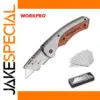WORKPRO Folding Utility Knife with 10 Blades
