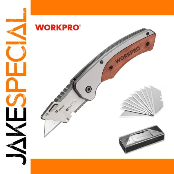 WORKPRO Folding Utility Knife with 10 Blades